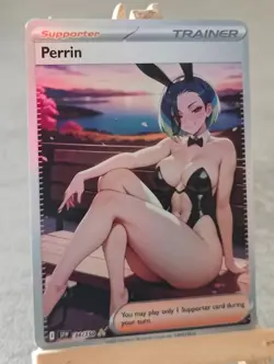 Perrin Pokemon Trainer Full Art Sexy Waifu doujin ACG Custom Art Card - Image 3