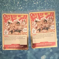 Bandai One Piece Card Game Can You Still Fight, LuffyU! ST30-016 Red x2 EN - Image 1