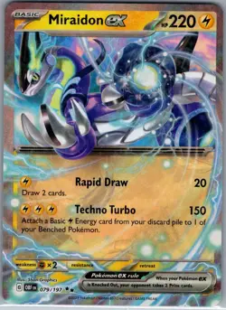 Miraidon ex 079/197 SV03: Obsidian Flames - Pokemon Card - NM - Image 1