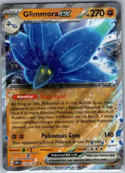 Glimmora ex 123/197 SV03: Obsidian Flames - Pokemon Card - NM - Image 1