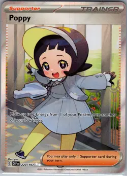 Poppy 220/197 SV03: Obsidian Flames - Pokemon Card - NM - Image 1