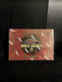 ONE YuGiOh 5D's GOLD Series-3 Booster Pack Factory Sealed Gold Foils - Image 1