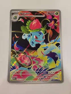 Pokemon 2025 Mega Evolution Ivysaur Illustration Rare Card 134/132 - Image 1