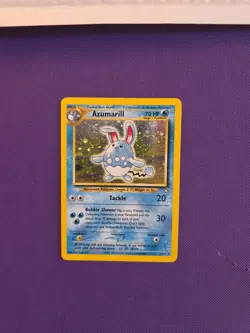 Azumarill Pokemon Card Neo Genesis 2/111 Holo Rare - Image 1