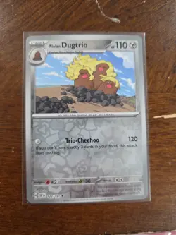 Alolan Dugtrio Holo 123/191 – SSP EN – Trio-Cheehoo – Near Mint Pokemon Card - Image 1