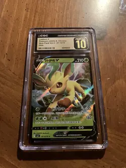 Pokemon Leafeon V Gem Pack Vol.2 Holo Chinese CGC 10 07/13/15 Trading Card - Image 1