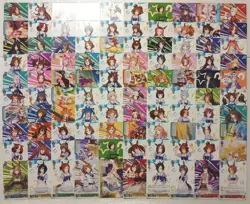 Lot of 100 Japanese Weiss Weiβ Schwarz Uma Musume Pretty Derby Card Set - Image 1