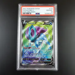 PSA 10 Suicune V 173/203 Pokemon Evolving Skies Full Art Graded Card - Image 1