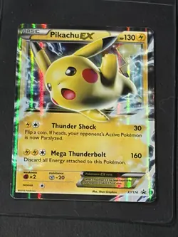 Pikachu EX XY174 XY Promo Holo Basic 130 HP Pokemon Card LP-MP - Image 1