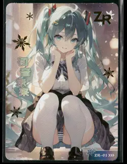 HATSUNE MIKU ZR ZR-01 SECRET WORDS Goddess Story Anime Collectible Card - Image 1
