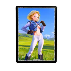 ANDROID 18 Waifu Anime Card MANGA Goddess Story T15809 - Image 1