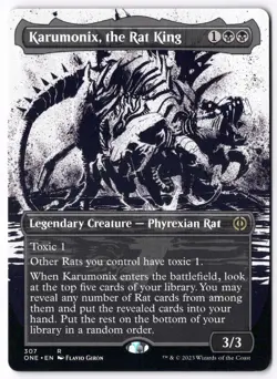 Karumonix, the Rat King (Showcase) ONE 307 Magic: The Gathering R NM - Image 1