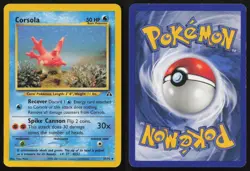 Corsola 37/75 Unlimited Uncommon Neo Discovery Pokemon English LP - Image 3