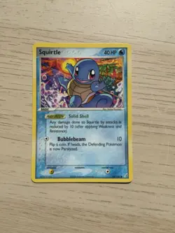 Pokemon TCG Squirtle #64/100 EX Crystal Guardians 40 HP Regular Card NM/LP - Image 1