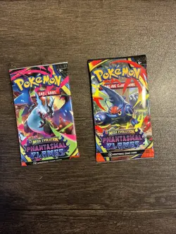 Phantasmal Flames Booster Pack X2 NEW Pokemon TCG - Image 1