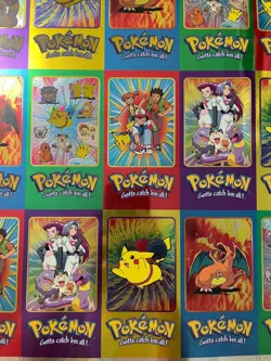 Topps 1999 Pokemon TV Series 2 Toppers Uncut Sheet - Image 3