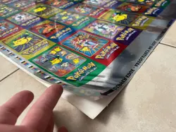 Topps 1999 Pokemon TV Series 2 Toppers Uncut Sheet - Image 4
