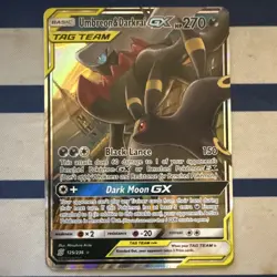 Pokemon TCG Umbreon & Darkrai GX TAG TEAM 125/236 Unified Minds ENG UR Holo - Image 1