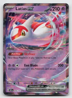Latias ex - 076/191 - Pokemon Surging Sparks Double Rare NM - Image 1