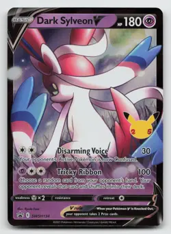 Dark Sylveon V - SWSH134 - Black Star Ultra Rare Promo 25th - Pokemon Card - NM - Image 1