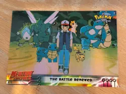 🔸The Battle Renewed 32 First Movie Mewtwo Strikes Back🔸Pokemon Blue Topps 1999 - Image 1