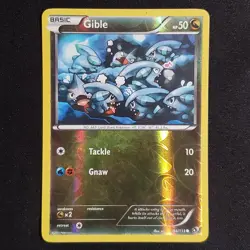 Gible 94/113 Reverse Holo Common Legendary Treasures Pokemon Lightly Played - Image 1