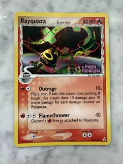Pokemon TCG EX Holon Phantoms Reverse Holo Stamped Rayquaza 26/110 HP - Image 1
