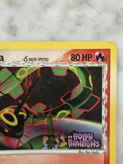 Pokemon TCG EX Holon Phantoms Reverse Holo Stamped Rayquaza 26/110 HP - Image 4
