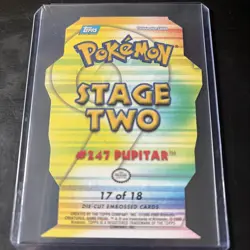 Pokemon Pupitar Johto League Champions Die Cut Embossed #17 247 Stage 2 - Image 4