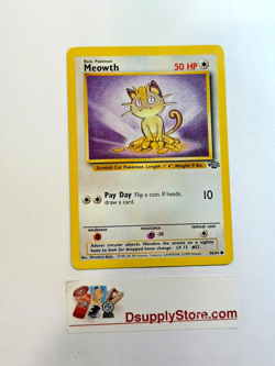 Meowth 56/64 Jungle Regular Pokemon FREE SHIPPING - Image 1