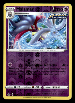 Reverse Holo Malamar 070/198 Rare Chilling Reign Pokemon TCG - Image 1