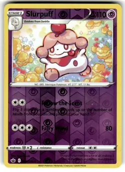Slurpuff 068/198 Rare Chilling Reign Pokemon Reverse Holo Near Mint - Image 1