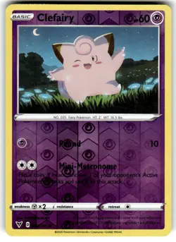 Clefairy 063/185 Common Vivid Voltage Pokemon Reverse Holo - Image 1