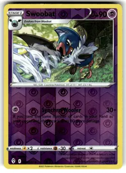 Swoobat 069/203 Uncommon Evolving Skies Pokemon Reverse Holo Near Mint - Image 1