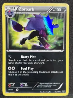 2012 Pokemon Black & White Next Destinies Zoroark #102 - Image 1
