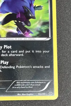 2012 Pokemon Black & White Next Destinies Zoroark #102 - Image 5