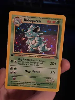 Nidoqueen 07/64 Jungle Holo Vintage Pokemon 1st Edition - Image 5