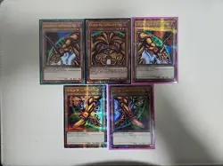 Yugioh Exodia Complete QCR Secret Rare SET 25th Anniversary Collection/ NM/MINT - Image 1