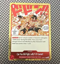 Can You Still Fight, LuffyU! Of Course!! ST30-016 NM One Piece - Image 1
