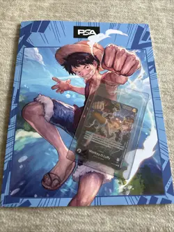 One Piece Promo Monkey D. Luffy PSA Magazine Exclusive OP05-060 + FREE MAGAZINE - Image 1