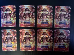 MONKEY D LUFFY ST10-006 x8 One Piece TREASURE BOOSTER SET ENGLISH - Image 2