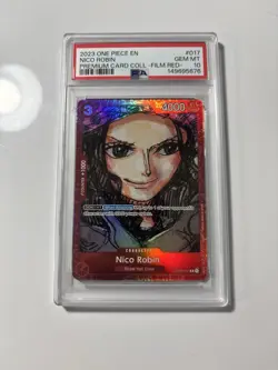 PSA 10 Gem Mint Nico Robin Film Red Premium Collection English One Piece #017 - Image 1
