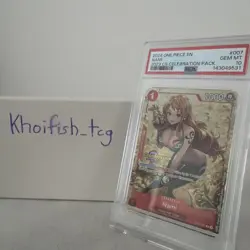 One Piece TCG Nami 2023 CS Stamp Celebration Pack Championship ST01-007 PSA 10 - Image 3