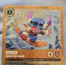 Disney Lorcana TCG Stitch - Carefree Snowboarder 42/P3 Promo Foil EN - Image 1