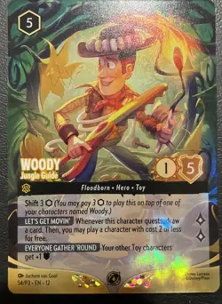 Woody - Jungle Guide 54/P3 Set Champ Promo Enchanted Foil Lorcana SHIPS FAST - Image 1