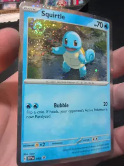 Squirtle - 048 (Cosmos Holo W/ SWIRL!) 048 Sv: Scarlet & Violet Promo Cards Holo - Image 1