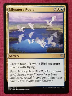 Magic The Gathering COMMANDER 2016 C16 MIGRATORY ROUTE blue/white card MTG - Image 1