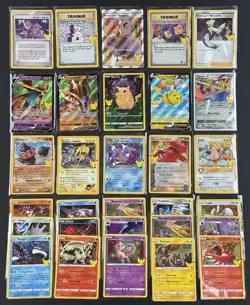 2021 Pokemon Celebrations 25th Anniversary *30-Card* No Dupes LOT Pikachu & More - Image 1
