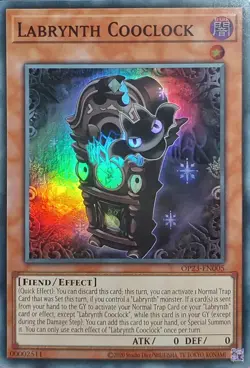 Labrynth Cooclock - OP23-EN005 Super Rare YuGiOh TCG Card - Image 1