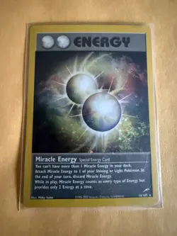 Pokemon TCG Miracle Energy Neo Destiny Holo Card 16/105 - Image 1